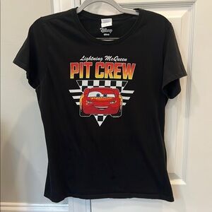 Disney Lightning McQueen Pit Crew Black Tee
